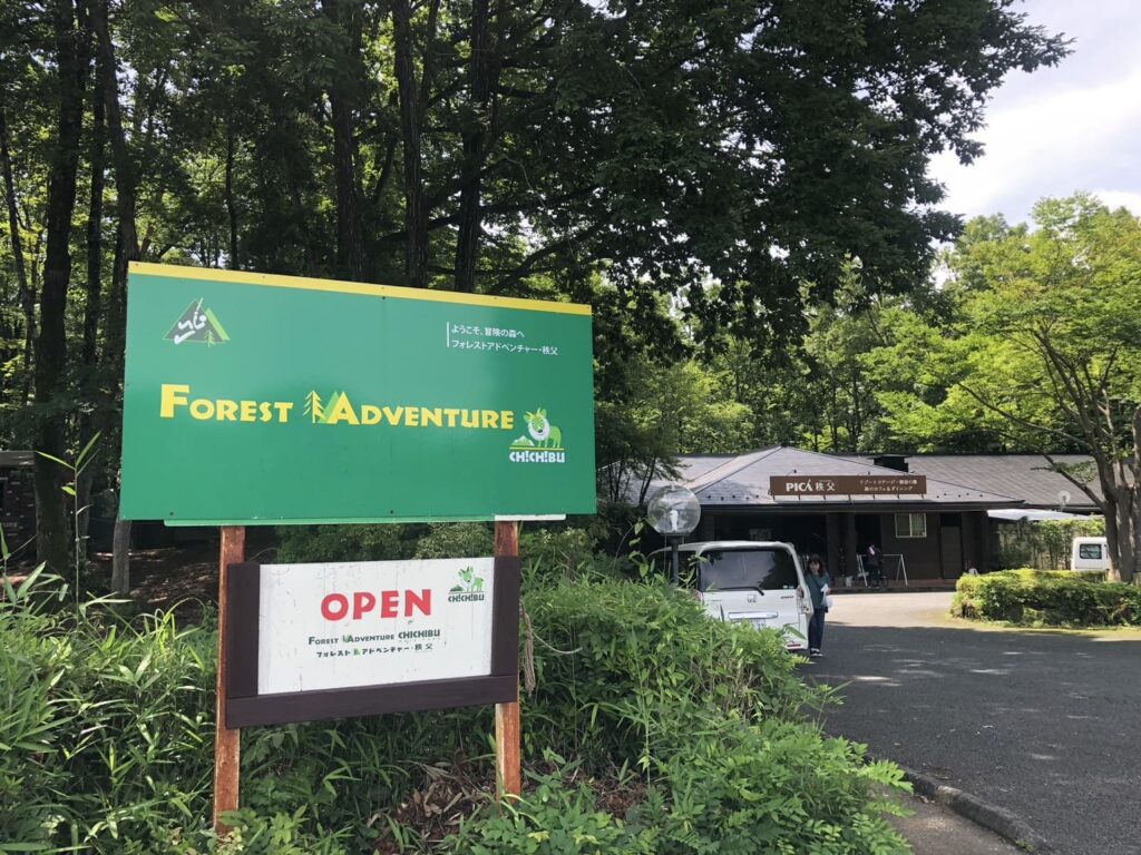フォレストアドベンチャー秩父の看板