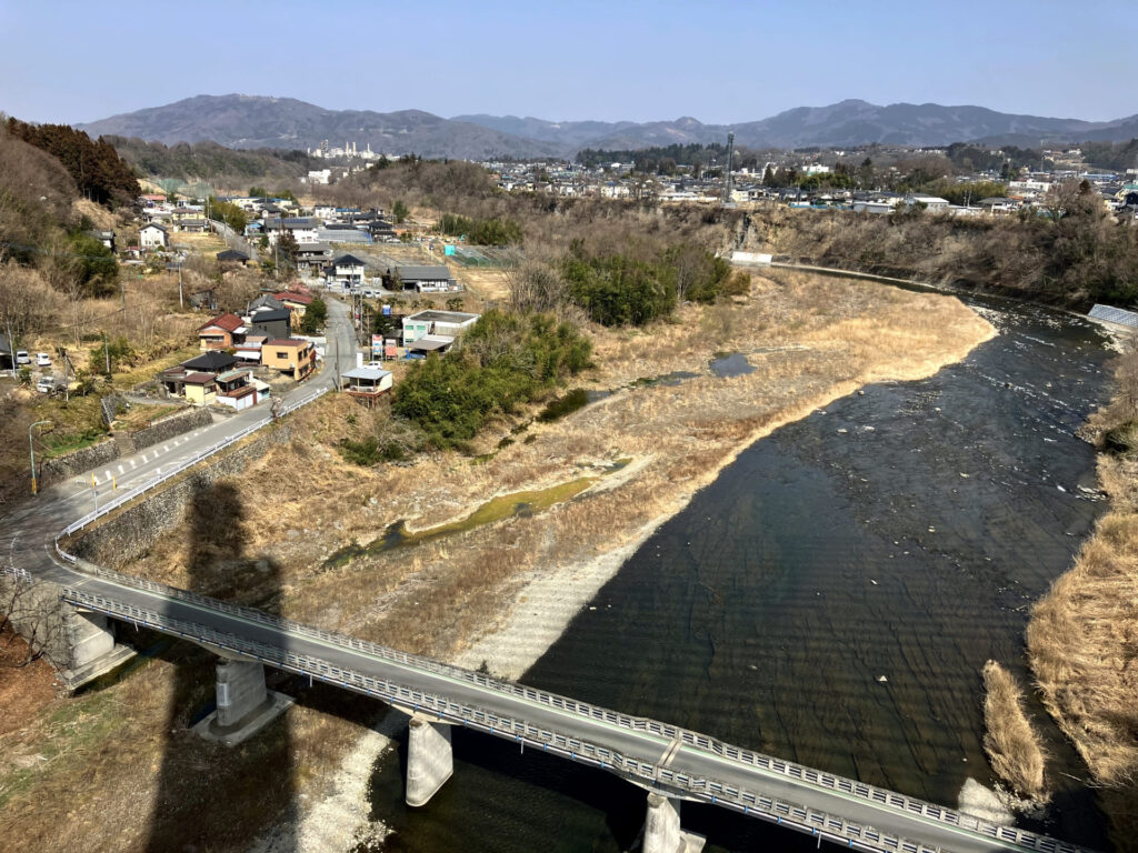 秩父公園橋から見た武之鼻橋